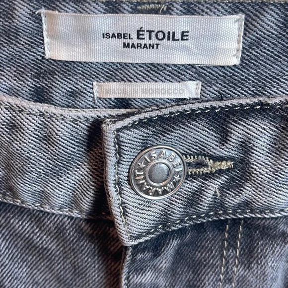 Isabel Marant Etoile Hominy Grey Jean  size EU 34/2 US - Picture 6 of 10